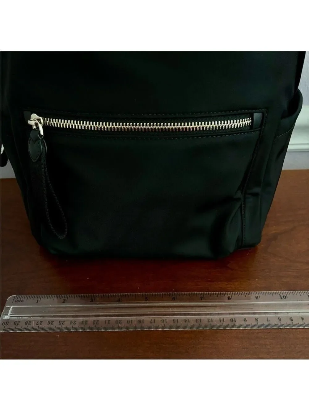 Kate Spade New York Chelsea Black Nylon Backpack | Gold Hardware | COA